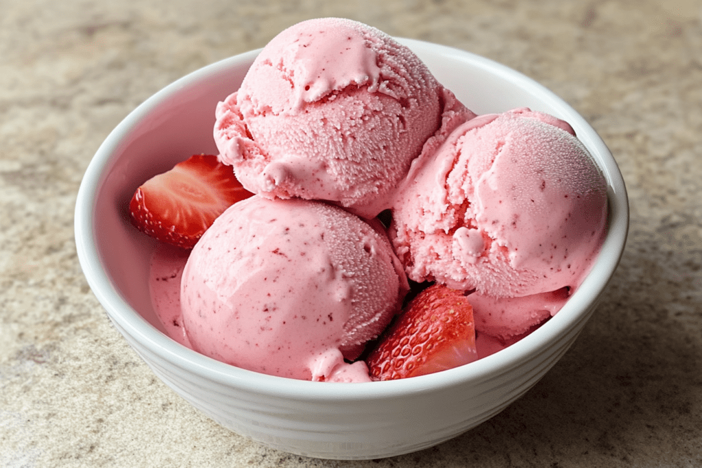 strawberry ice cream recipe